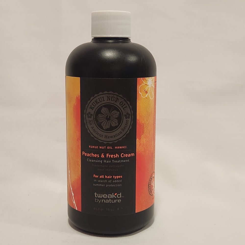 Tweak'd by Nature Peaches Fresh Cream‎ Cleansing Hair Treatment 16 oz ea SEALED